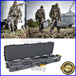 Travel Gun Case Rifle Storage Lockable Hard Cases USA Double Scoped Plano Cases