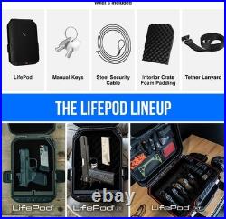Travel Ready Handgun Case Waterproof, Lightweight with Lock & Security Cable