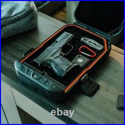 Travel Ready Handgun Case Waterproof, Lightweight with Lock & Security Cable