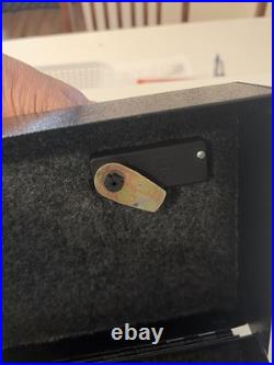 Travelmate Vintage Handgun Safe with Cushioned Interior Lockable Gun Storage