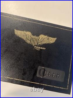 Travelmate Vintage Handgun Safe with Cushioned Interior Lockable Gun Storage