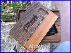 Turkish Walnut Wood Walther PPK Presentation Case. Handmade