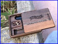 Turkish Walnut Wood Walther PPK Presentation Case. Handmade