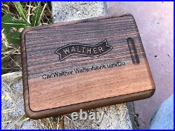 Turkish Walnut Wood Walther PPK Presentation Case. Handmade