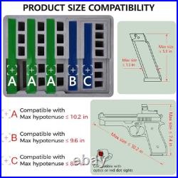 Turokacase TSA Approved Pistol Gun Case for 5 Handguns, Waterproof Hard Shell