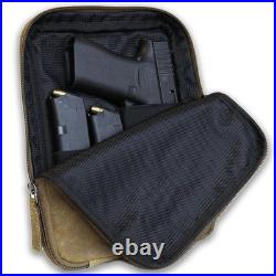 UC Leather Concealed Carry Gun Case, Leather Pistol Case Waist Belt Firearm B