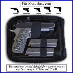 UC Leather Concealed Carry Gun Case, Leather Pistol Case Waist Belt Firearm B