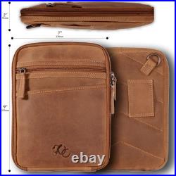 UC Leather Concealed Carry Gun Case, Leather Pistol Case Waist Belt Firearm B