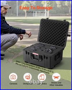 Uimoso 3.5Cu. Ft Weatherproof Hard Case Rolling Wheels & Retractable Handle Black Uimoso 3.5Cu. Ft Weatherproof Hard Case Rolling Wheels & Retractable Handle Black