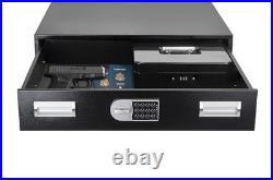 Under Bed Gun Safe Drawer Long Storage Case for Car Trunk Gun Pistol Storage