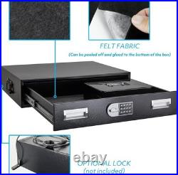 Under Bed Gun Safe Drawer Long Storage Case for Car Trunk Gun Pistol Storage