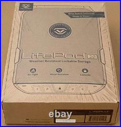 VAULTEK LifePod 2.0 Full Size Portable Storage Safe GRAY + Pluck Foam Kit NEW
