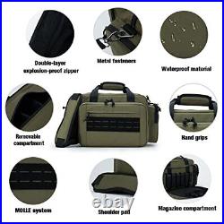 VEAGIA Range BagPistol CaseGun Range Bags For Handguns And Ammo Pouch 2 Pisto