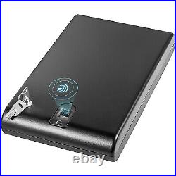 VEVOR Fingerprint Lock Safe Box Biometric Home Security Gun Pistol Safe Case