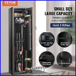VEVOR Gun Safe Rifle Safe with Built-in Storage Locker 5 Rifles Storage Cabinet VEVOR Gun Safe Rifle Safe with Built-in Storage Locker 5 Rifles Storage Cabinet