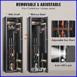 VEVOR Gun Safe Rifle Safe with Built-in Storage Locker 5 Rifles Storage Cabinet VEVOR Gun Safe Rifle Safe with Built-in Storage Locker 5 Rifles Storage Cabinet