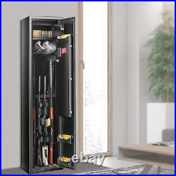 VEVOR Gun Safe Rifle Safe with Built-in Storage Locker 5 Rifles Storage Cabinet VEVOR Gun Safe Rifle Safe with Built-in Storage Locker 5 Rifles Storage Cabinet