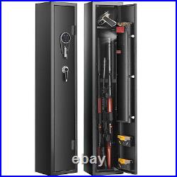 VEVOR Gun Safe Rifle Safe with Digital Keypad & Lock for 3 Rifles and 4 Pistols