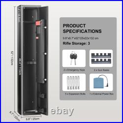 VEVOR Gun Safe Rifle Safe with Fingerprint/Smart Password Lock for 3/5/6 Rifles VEVOR Gun Safe Rifle Safe with Fingerprint/Smart Password Lock for 3/5/6 Rifles