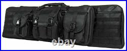 VISM Double Carbine Case 42 Tactical Dual Rifle Range Bag Shooting Hunting BLK VISM Double Carbine Case 42 Tactical Dual Rifle Range Bag Shooting Hunting BLK