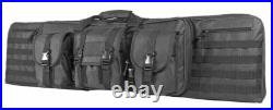 VISM Double Carbine Case 46 Dual Rifle Range Bag Shooting Hunting Tactical GRAY VISM Double Carbine Case 46 Dual Rifle Range Bag Shooting Hunting Tactical GRAY