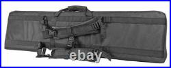 VISM Double Carbine Case 46 Dual Rifle Range Bag Shooting Hunting Tactical GRAY