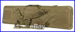 VISM Double Carbine Case 46 Dual Rifle Range Bag Shooting Hunting Tactical TAN