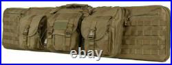 VISM Double Carbine Case 52 Dual Rifle Range Bag Shooting Hunting Tactical TAN