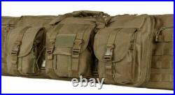 VISM Double Carbine Case 52 Dual Rifle Range Bag Shooting Hunting Tactical TAN