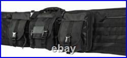 VISM Double Carbine Case 55 Tactical Dual Rifle Range Bag Shooting Hunting BLK VISM Double Carbine Case 55 Tactical Dual Rifle Range Bag Shooting Hunting BLK