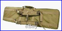 VISM Double Carbine Case 55 Tactical Dual Rifle Range Bag Shooting Hunting TAN