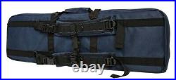 VISM Spec-Ops Double Rifle Case 36 Range Bag Shooting Hunting Tactical BLUE