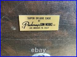 VTG Brown Pachmayr Gun Works Super Deluxe Case, No Key, Adjustable Look-Grip Tray