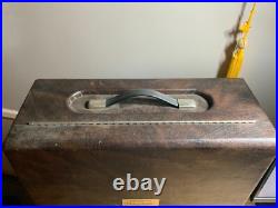 VTG Brown Pachmayr Gun Works Super Deluxe Case, No Key, Adjustable Look-Grip Tray