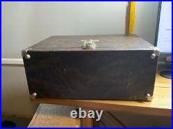 VTG Brown Pachmayr Gun Works Super Deluxe Case, No Key, Adjustable Look-Grip Tray