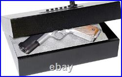 V-line 2912-S FBLK Tactical Top Draw Pistol Case, Flat Black
