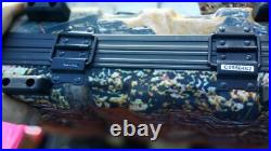 Vanguard Guard Force Camouflage Pistols Carrying Case With Lock No Key Nice