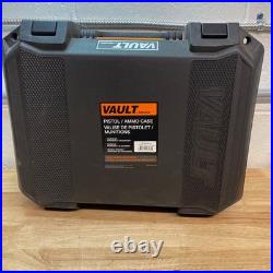 Vault By Pelican Pistol/Ammo Case, Black, Custom, V300, WithFoam