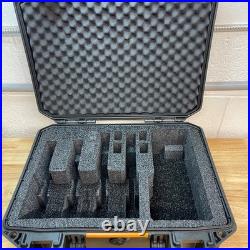 Vault By Pelican Pistol/Ammo Case, Black, Custom, V300, WithFoam
