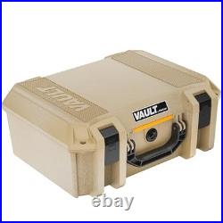 Vault V300 4-5 Pistol Case Custom Foam Hard Shell Desert Tan