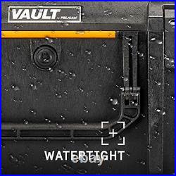Vault by Pelican V600 Large Pistol/Equipment Case with Foam Black