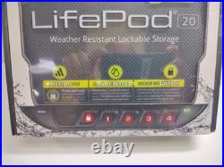 Vaultek Biometric LifePod 2.0 Weather Resistant Lockbox Floats Keypad BLP20-BK