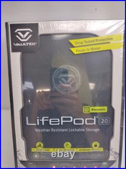 Vaultek Biometric LifePod 2.0 Weather Resistant Lockbox Floats Keypad BLP20-BK
