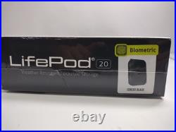 Vaultek Biometric LifePod 2.0 Weather Resistant Lockbox Floats Keypad BLP20-BK