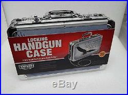 Vaultz Hand Gun case Box 14.75x10x3.5 with Lock, NEW Custom Designs