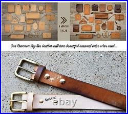 Veg Tan Full Grain Leather 13/15 Oz. (5.2-6mm) Heavy Thickness Pre-Cut 6 to