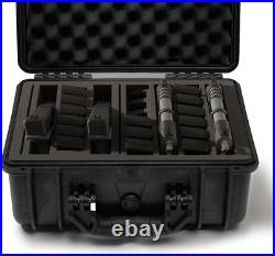 Versatile Pre-Cut Foam Tactical Pistol Case, Water& Shock Proof, TSA Approved