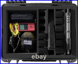 Versatile Pre-Cut Foam Tactical Pistol Case, Water& Shock Proof, TSA Approved