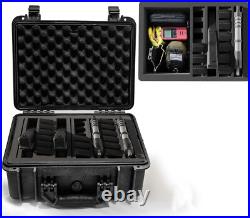 Versatile Pre-Cut Foam Tactical Pistol Case, Water& Shock Proof, TSA Approved