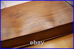 Very Nice Dual hardwood lined gun case box superb Key Lock Mint pistol revolver